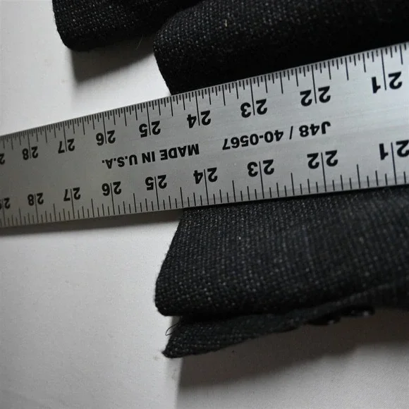 Tommy Hilfiger 46R Black Gray Tweed 100% Wool Mens Blazer Sport Coat Suit Jacket